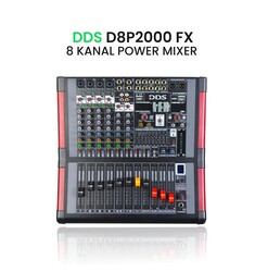 DDS - DDS D 8P2000FX 2000W 8 Kanallı Power Mixer 