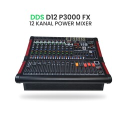 DDS D12 P3000FX 3000 Watt 12 Kanal Power Mikser - Thumbnail