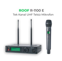 Roof - Roof R-1100 EL Tek Kanal UHF Telsiz Mikrofon